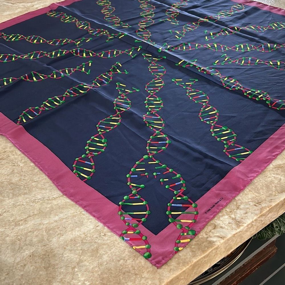 Purple Ralph Marlin & Co Silk Scarf